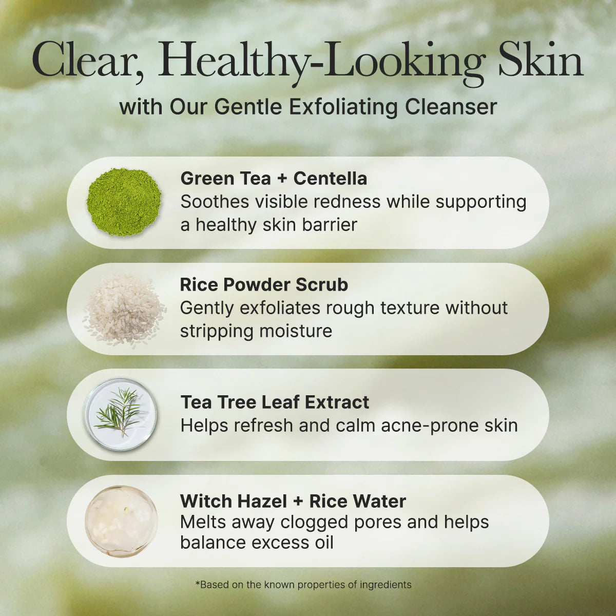 Arencia Fresh Green Rice Mochi Cleanser, 120g
