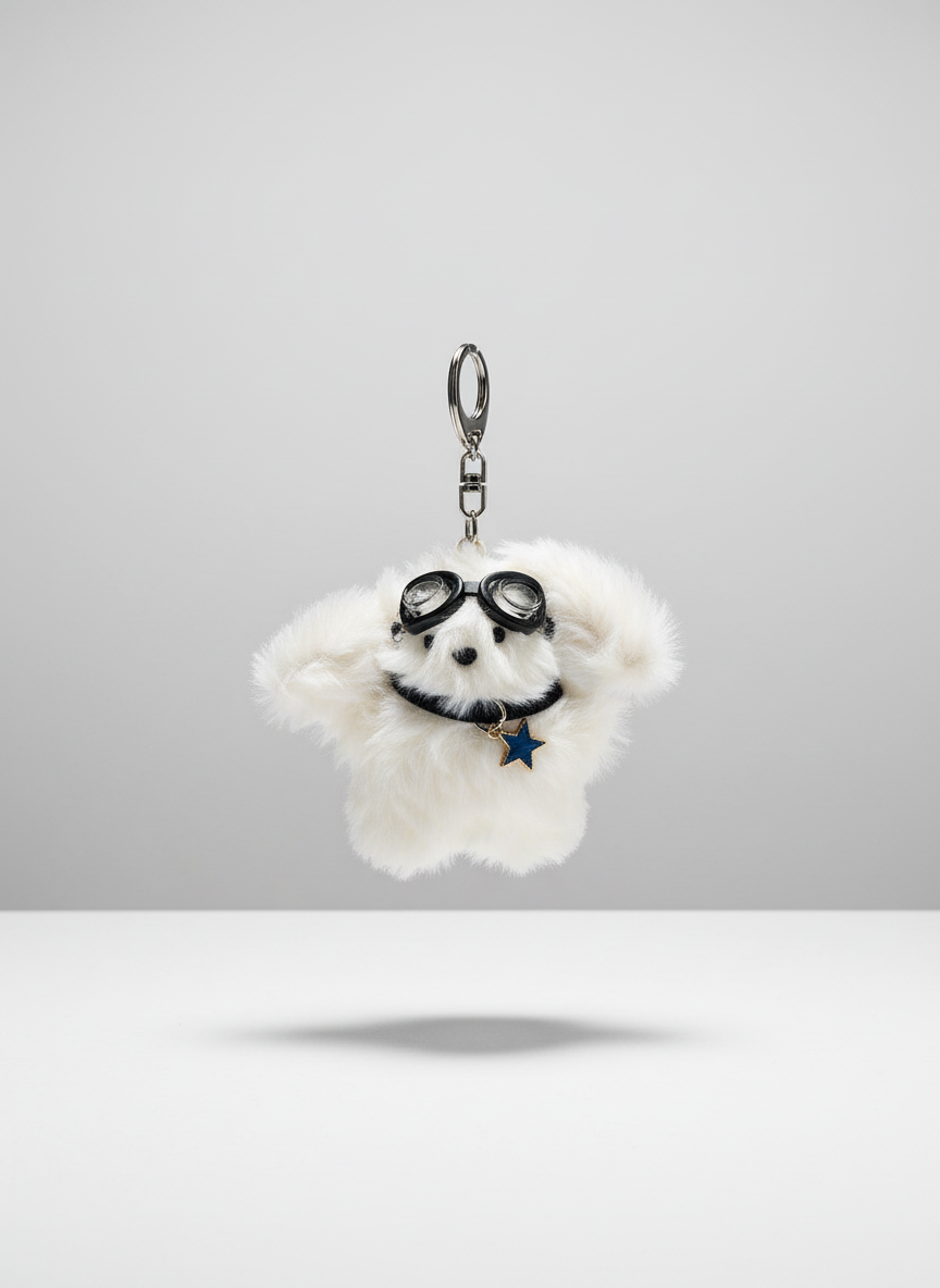 Cute Pilot Bear Charm