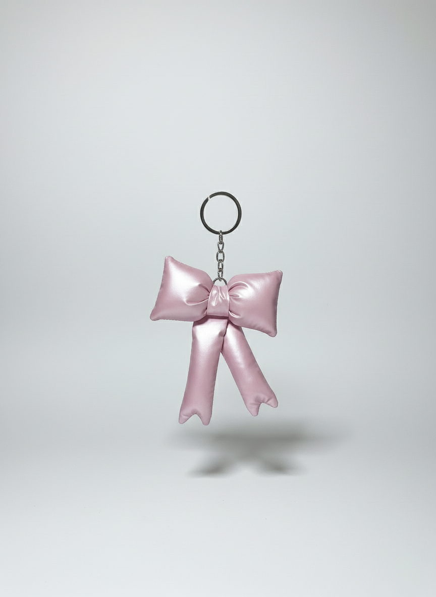 Pink Trendy Bow Charm