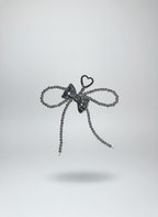 Silver Trendy Bow Charm
