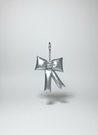 Silver Trendy Bow Charm
