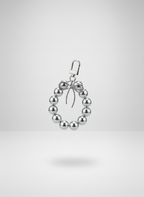 Silver Trendy Pearl Charm