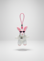 White/Pink Chill Bunny Charm