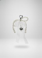 White Ribbon Coquette Charm